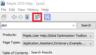 How can I view help pages in Maple?