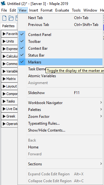 How can I view areas where Maple automatically executes in Document ...
