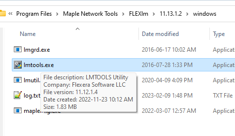 Why are FLEXlm utilities older versions than the FLEXlm Binary?